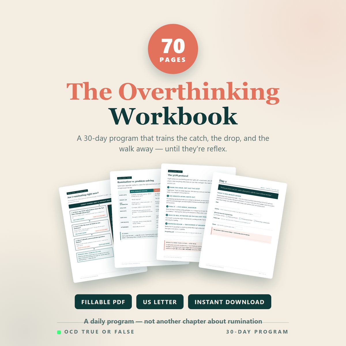 The Overthinking Workbook — cover
