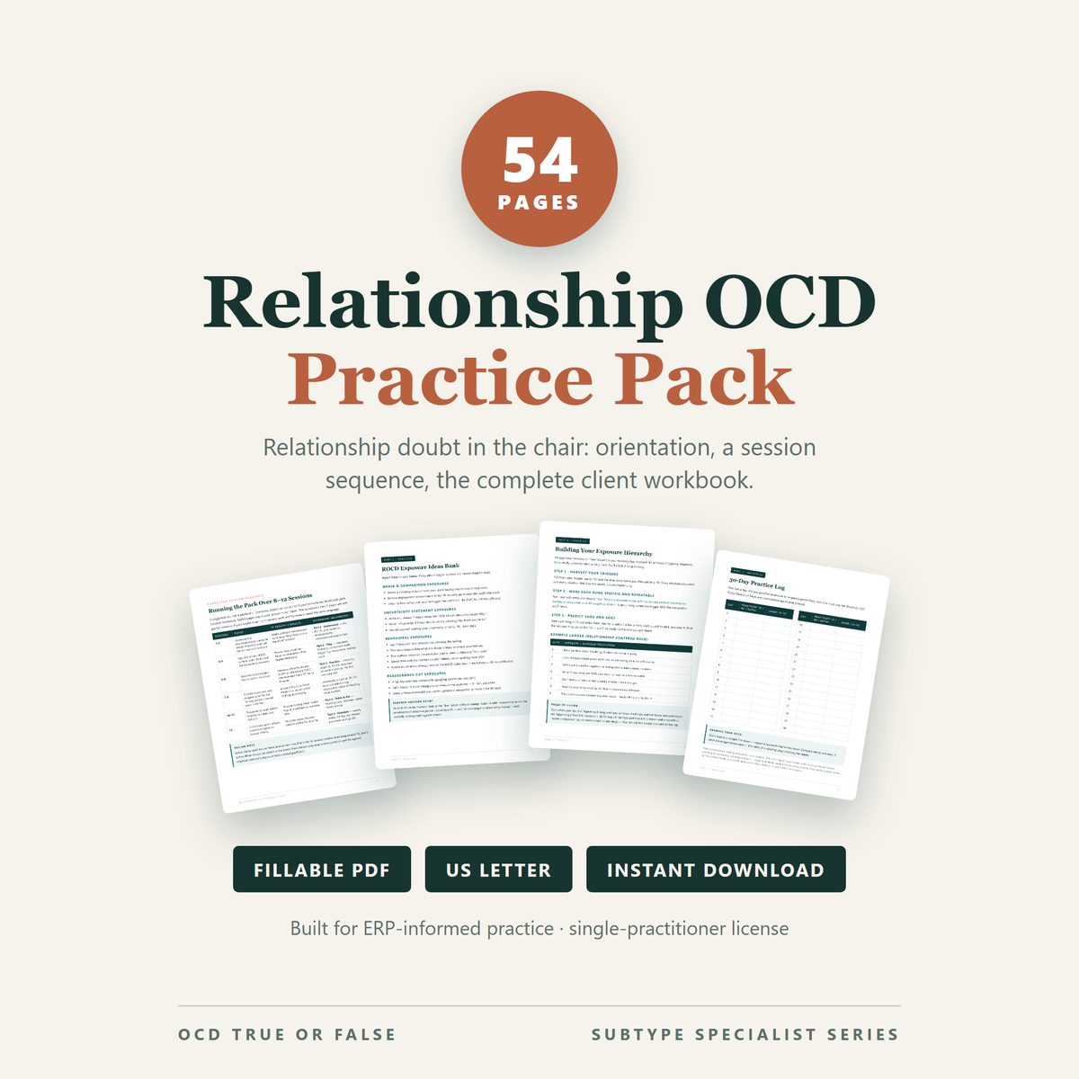 The ROCD Practice Pack (for Clinicians) — cover