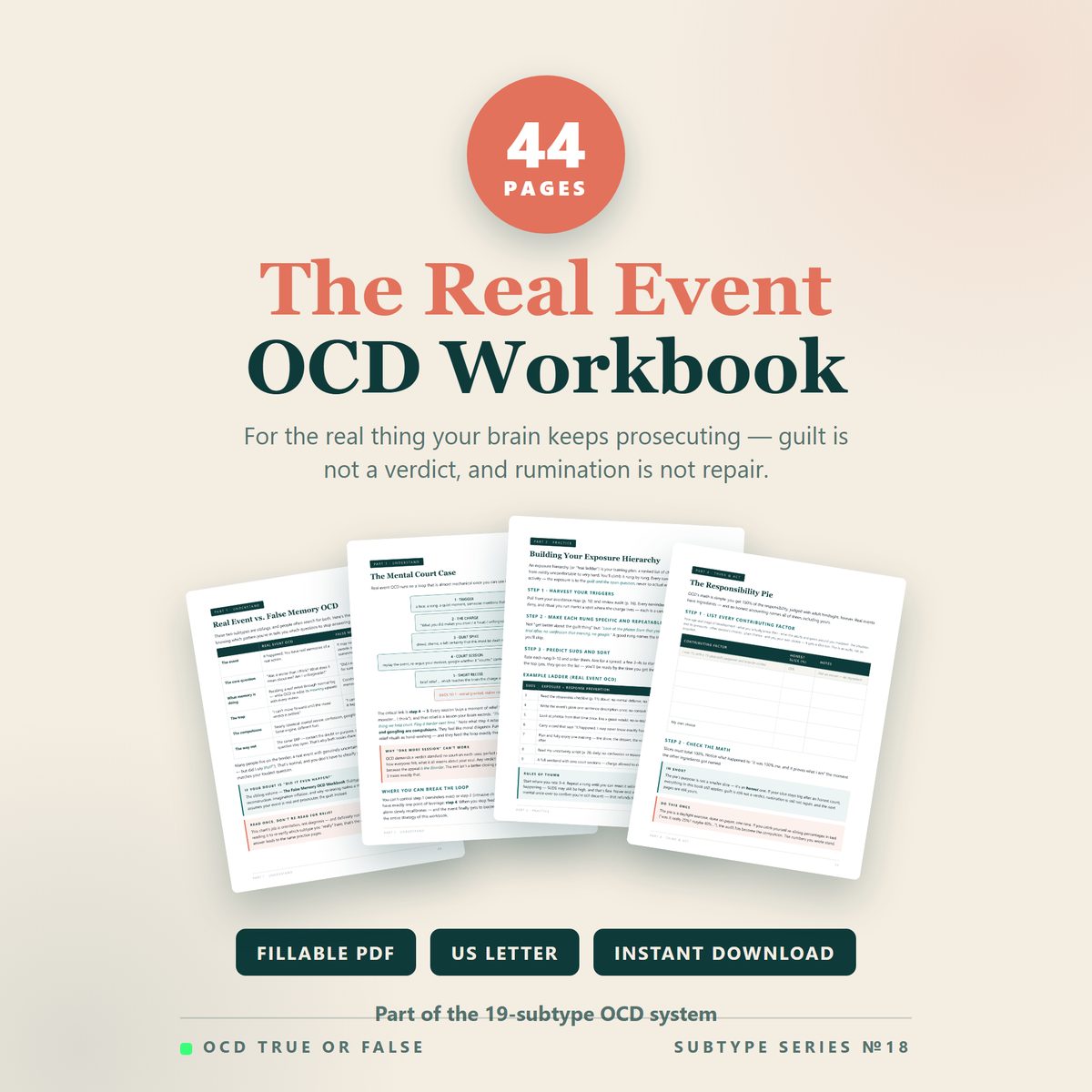 The Real Event OCD Workbook — cover