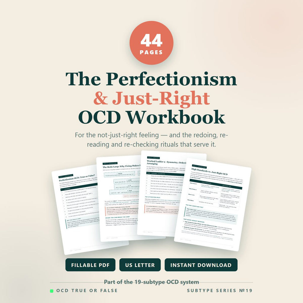 The Perfectionism & Just-Right OCD Workbook — cover
