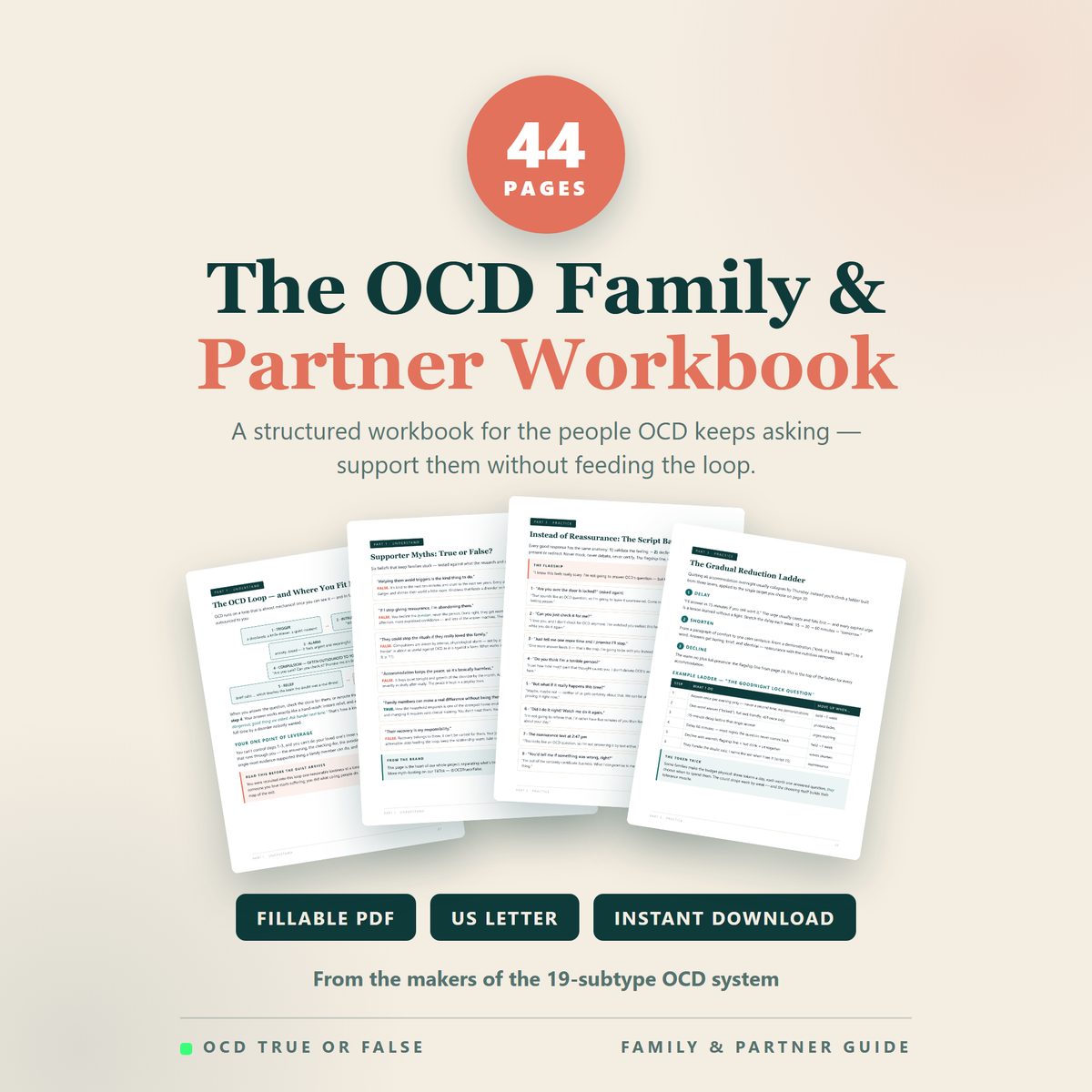 The OCD Family & Partner Support Workbook — cover