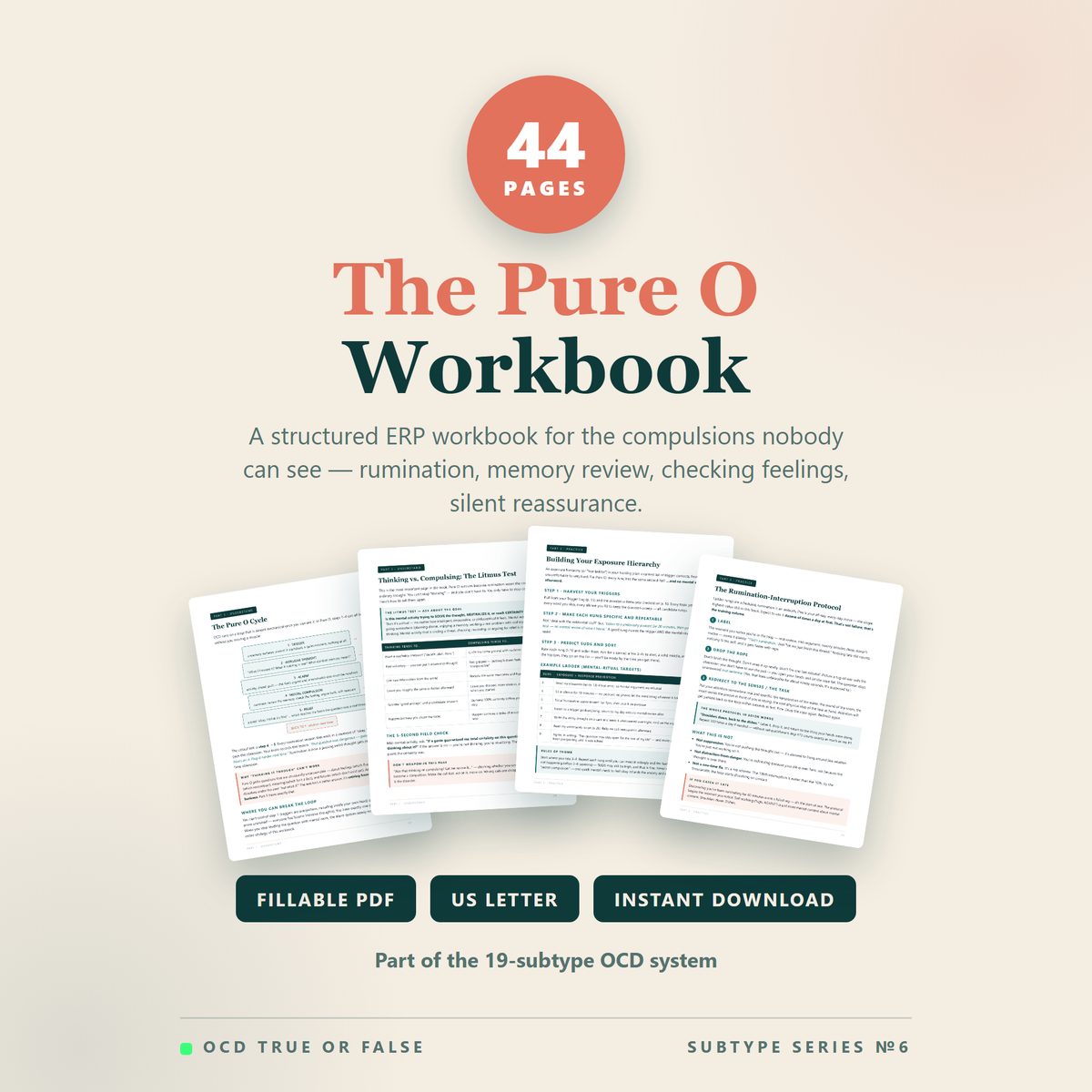 The Pure-O & Rumination Workbook — cover