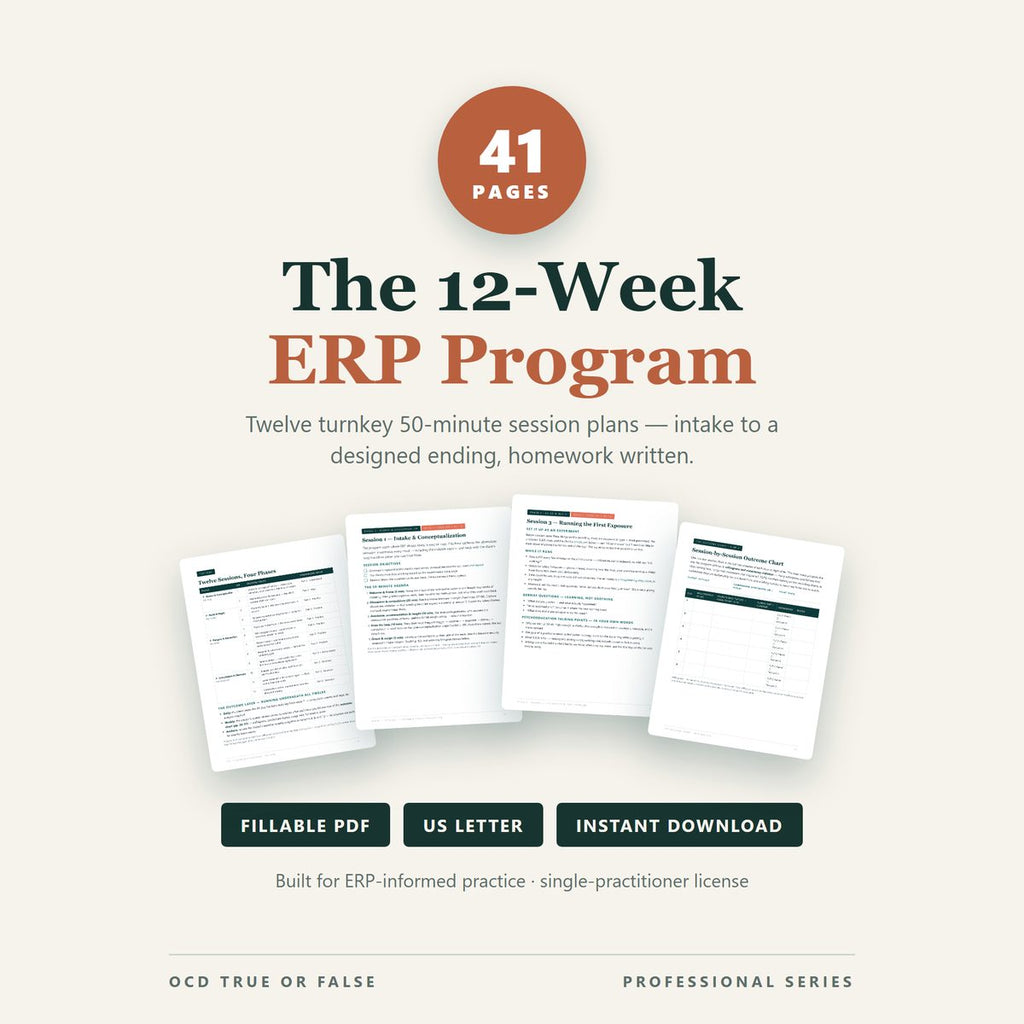 The 12-Week ERP Program — Clinician Edition — cover