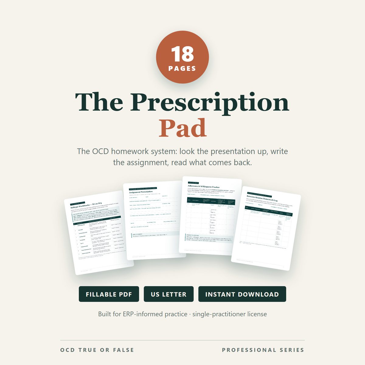 The Prescription Pad — Client Homework System — cover