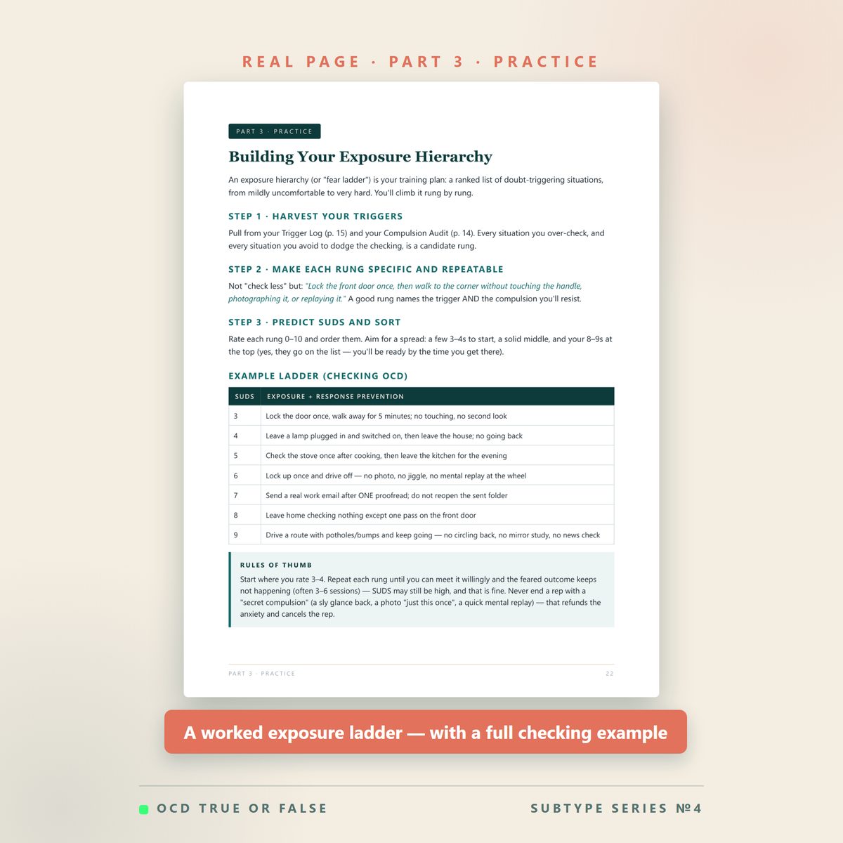 The Checking OCD Workbook — inside pages