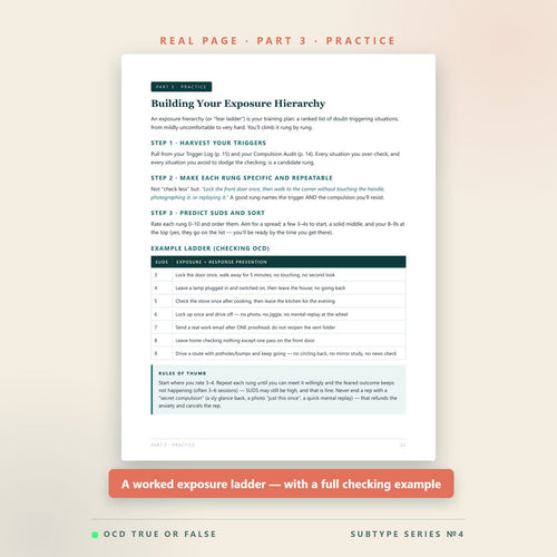 The Checking OCD Workbook — inside pages
