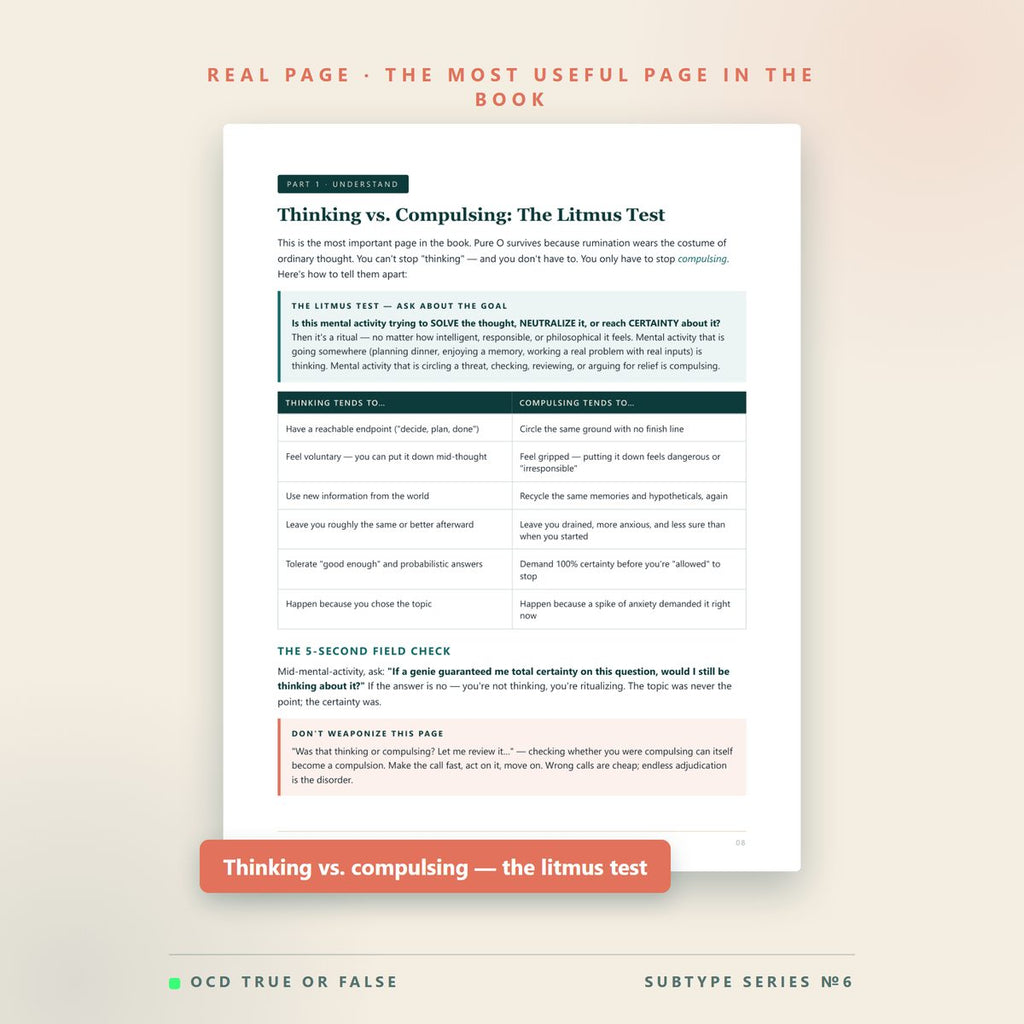The Pure-O & Rumination Workbook — inside pages