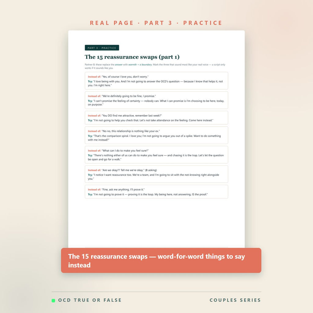 The ROCD Couples Workbook — inside pages