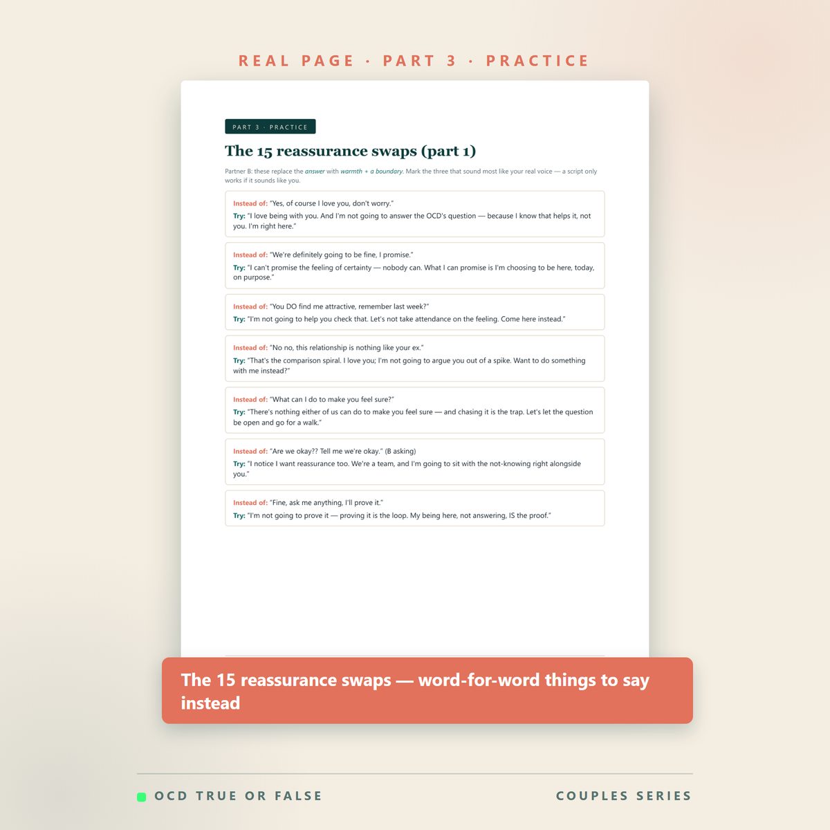The ROCD Couples Workbook — inside pages