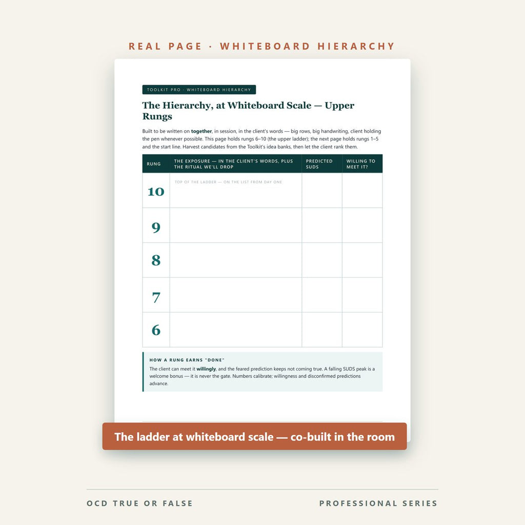 The ERP Clinician Toolkit Pro — Session-Room Edition — inside pages