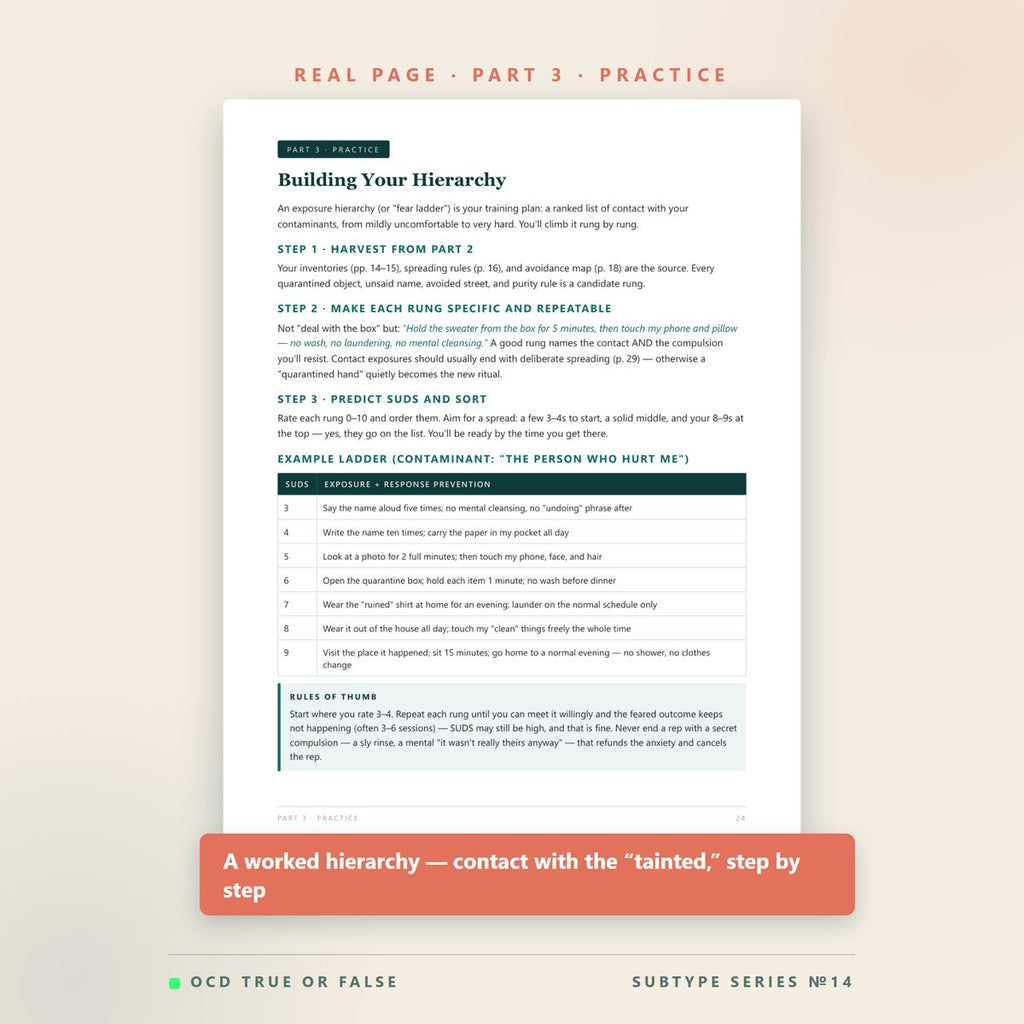 The Emotional Contamination Workbook — inside pages