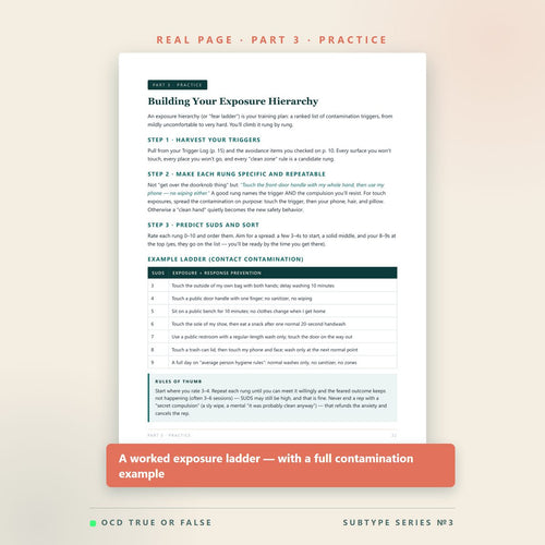 The Contamination OCD Workbook — inside pages