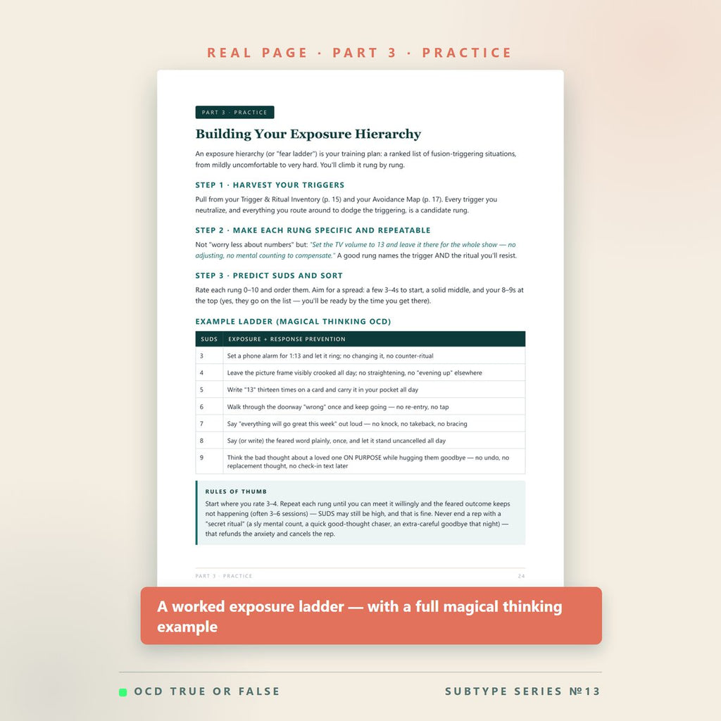 The Magical Thinking OCD Workbook — inside pages