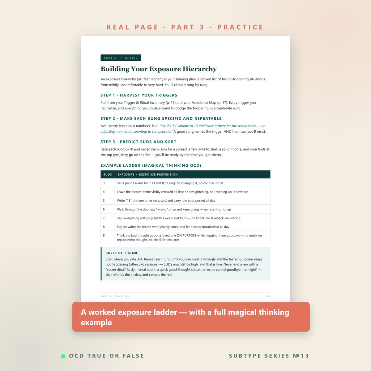 The Magical Thinking OCD Workbook — inside pages