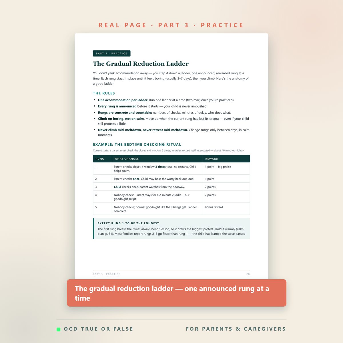 The Parent's Workbook for a Child's OCD — inside pages