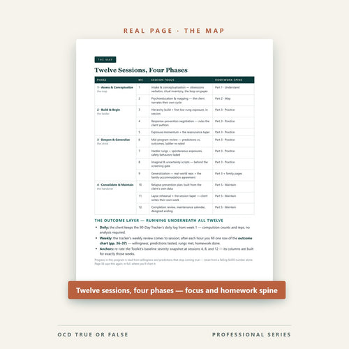 The 12-Week ERP Program — Clinician Edition — inside pages