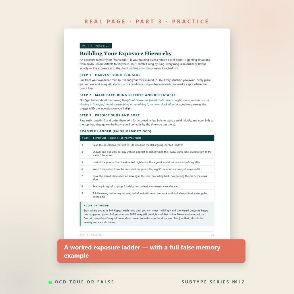 The False Memory OCD Workbook — inside pages