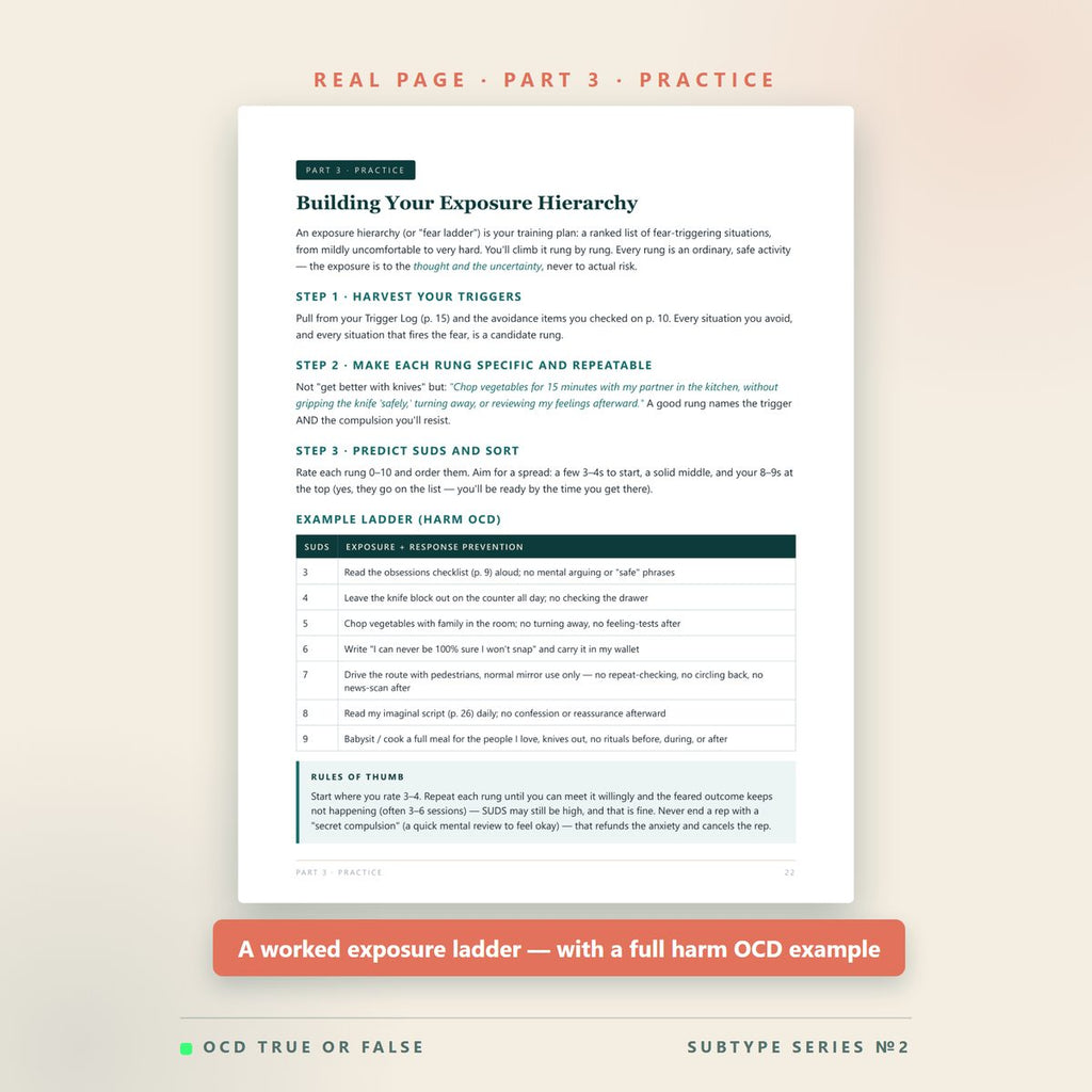 The Harm OCD Workbook — inside pages