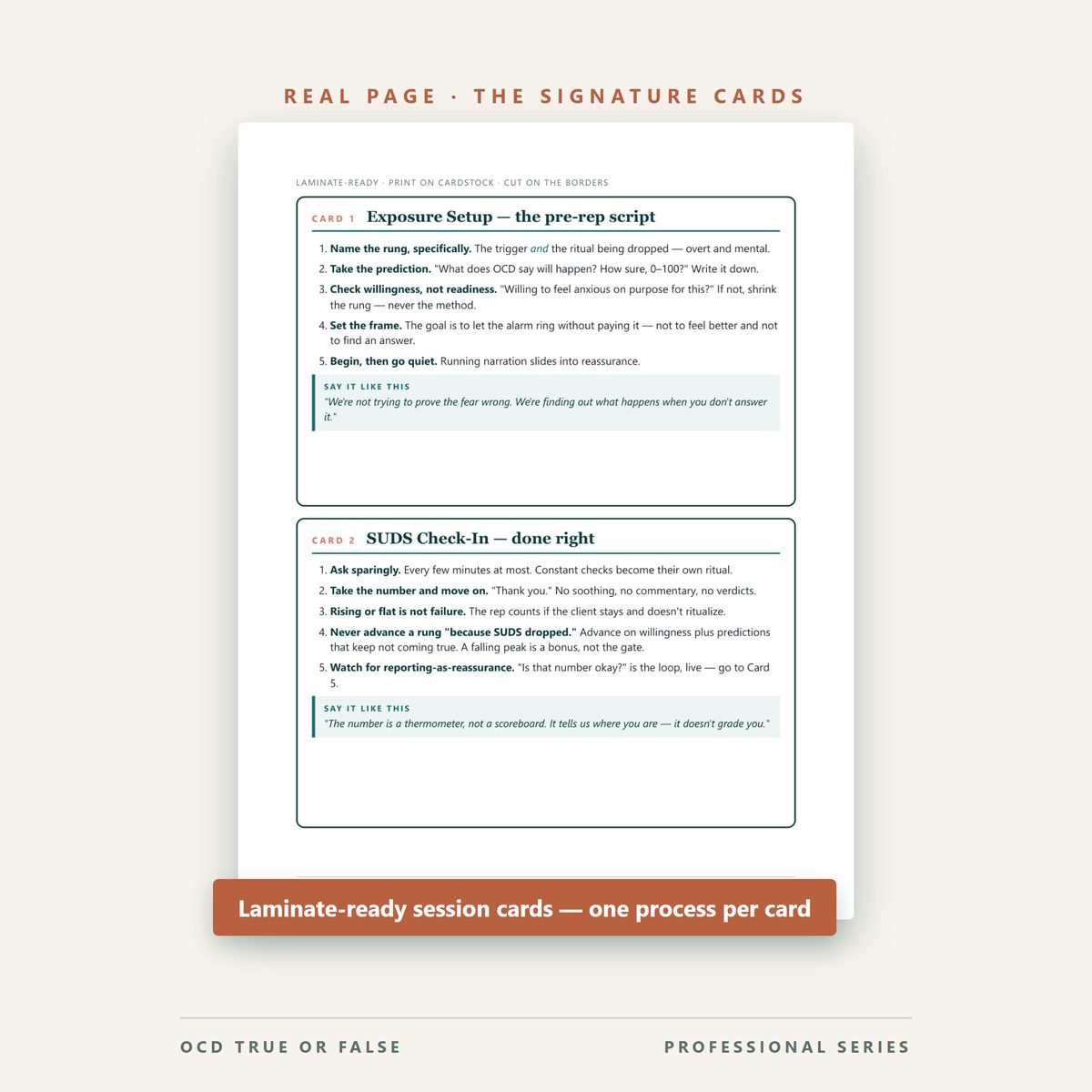 The ERP Clinician Toolkit Pro — Session-Room Edition — worksheet detail