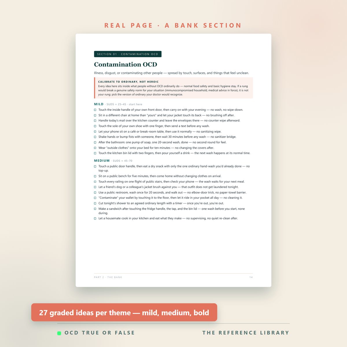 The ERP Exposure Ideas Bank — worksheet detail