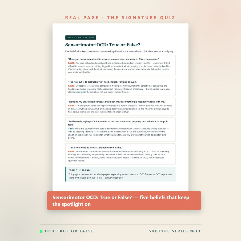 The Sensorimotor OCD Workbook — worksheet detail
