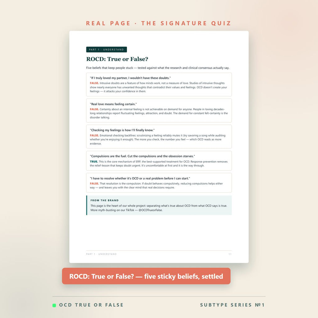 The Relationship OCD (ROCD) Workbook — worksheet detail