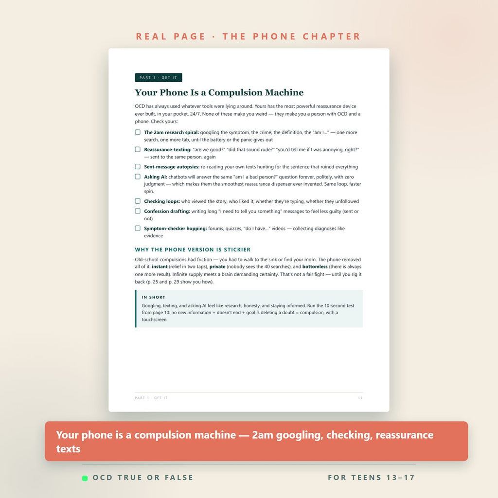 The Teen OCD Workbook — worksheet detail