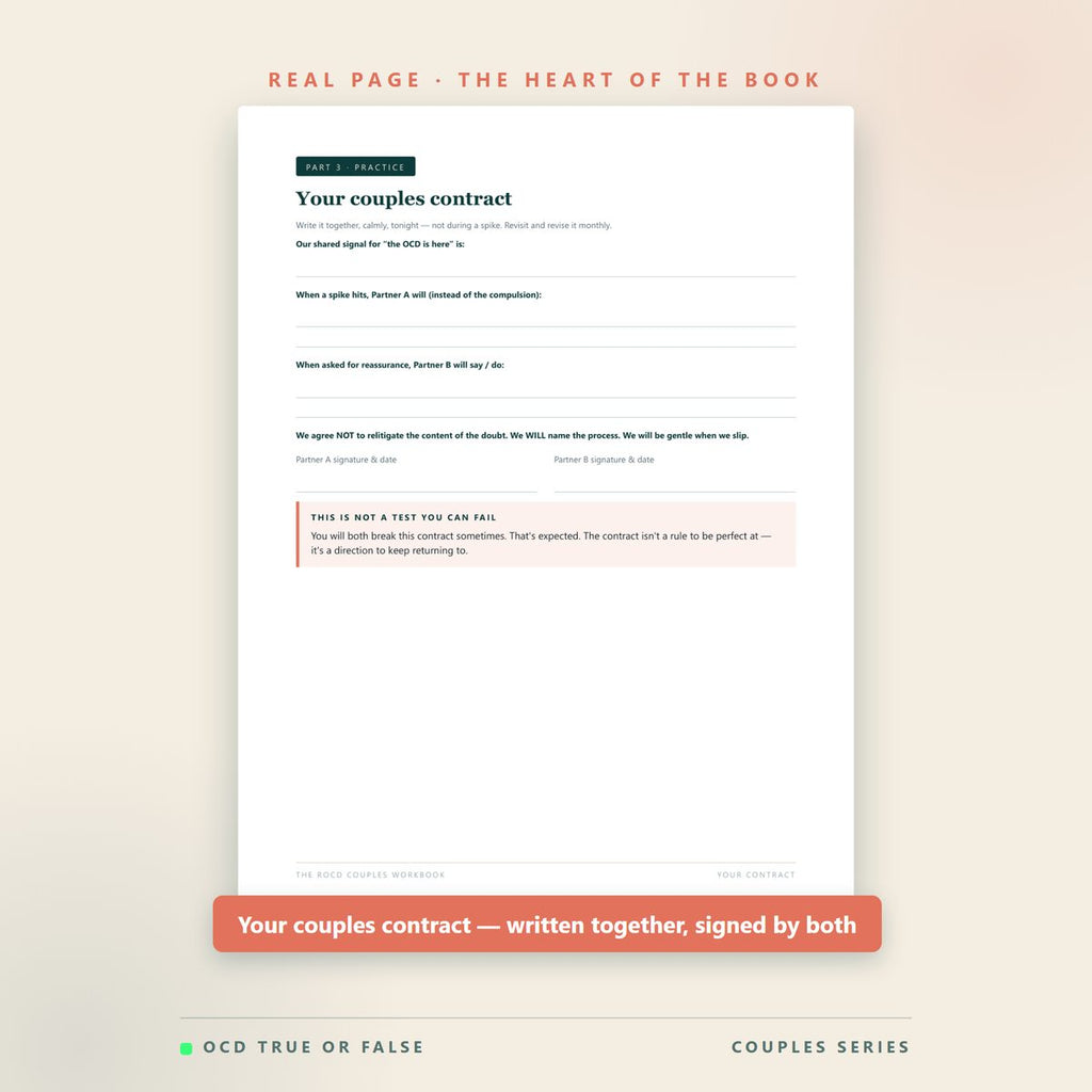 The ROCD Couples Workbook — worksheet detail