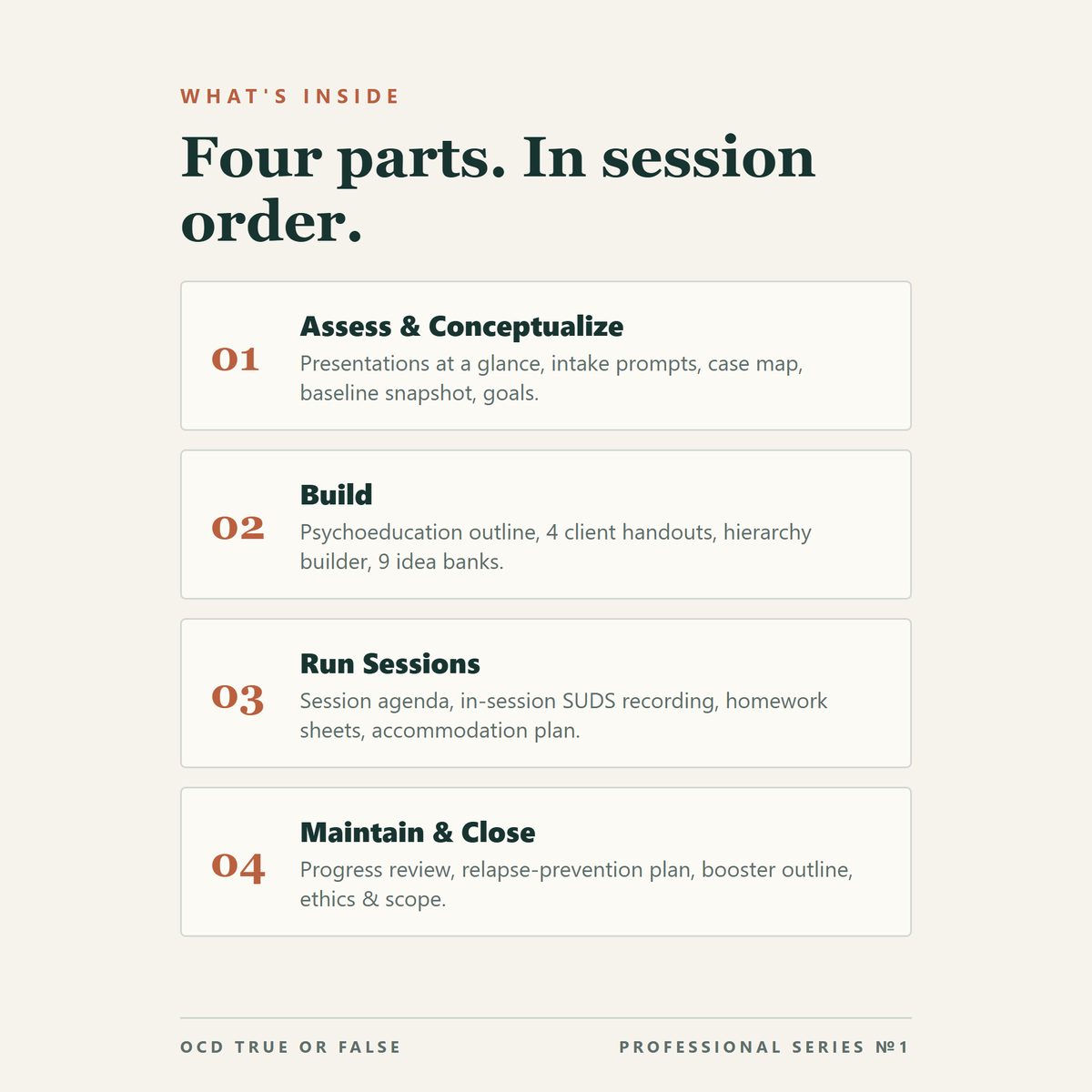 The ERP Session Toolkit (for Therapists) — what's included
