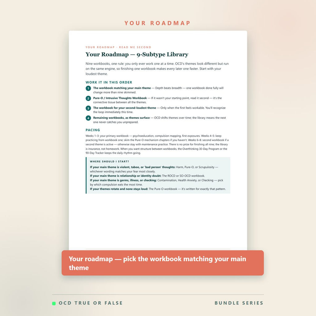 The Complete OCD Subtype Library (9 Workbooks) — what's included