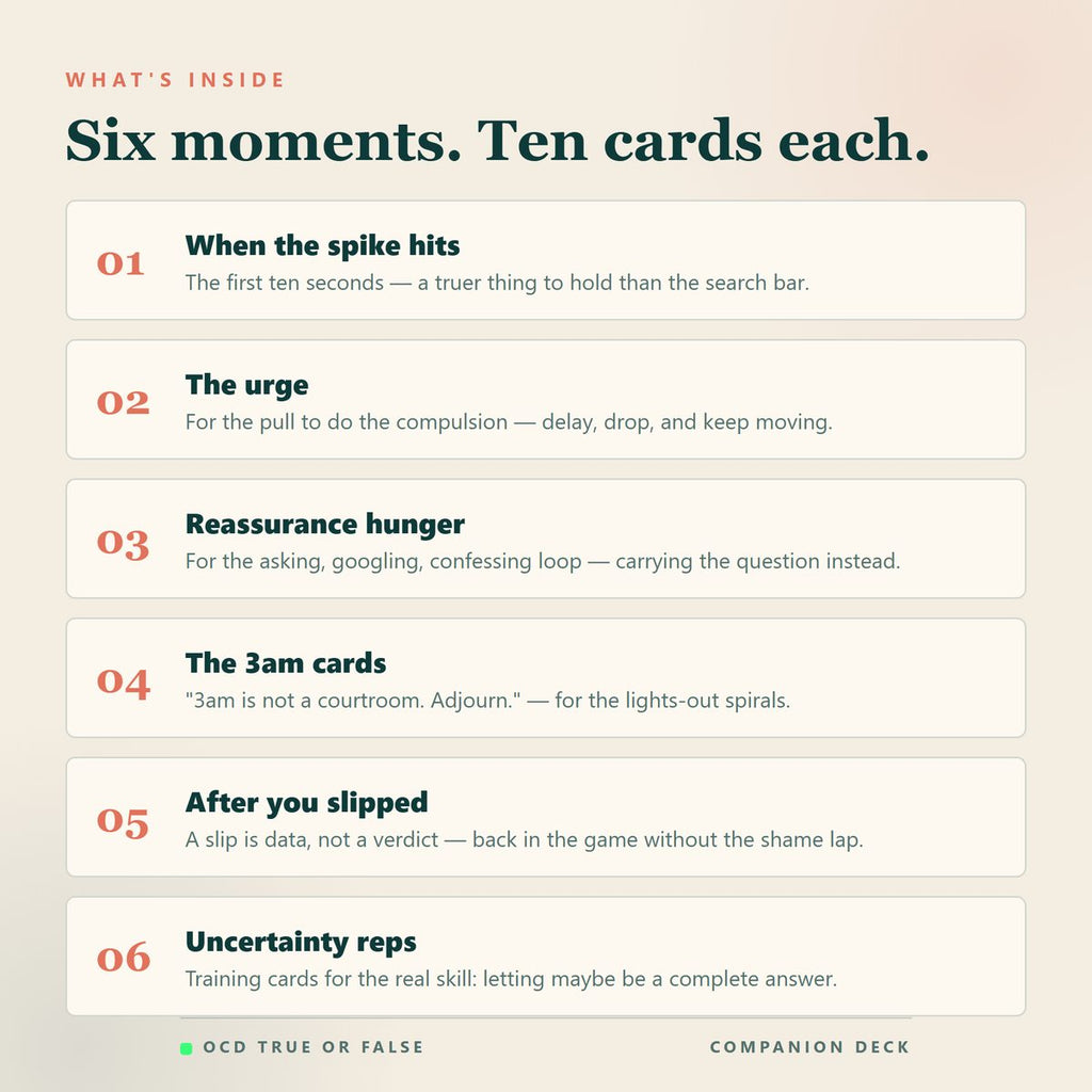 OCD Coping Cards — what's included