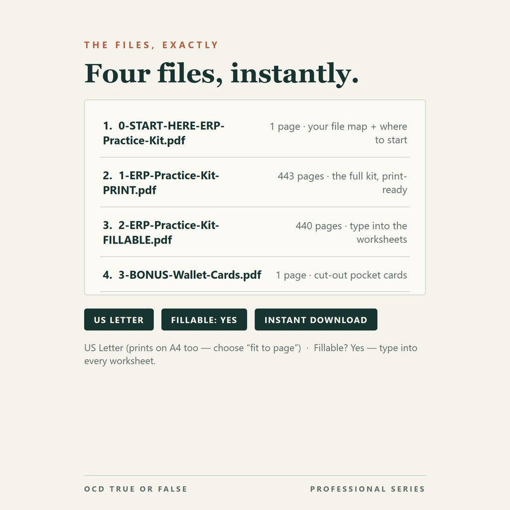 The ERP Practice Kit — Toolkit + Workbooks — format and page count