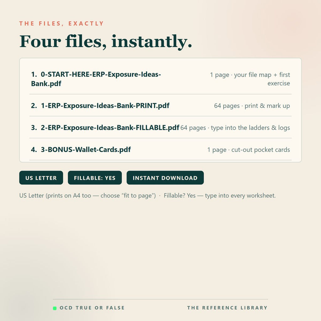 The ERP Exposure Ideas Bank — format and page count