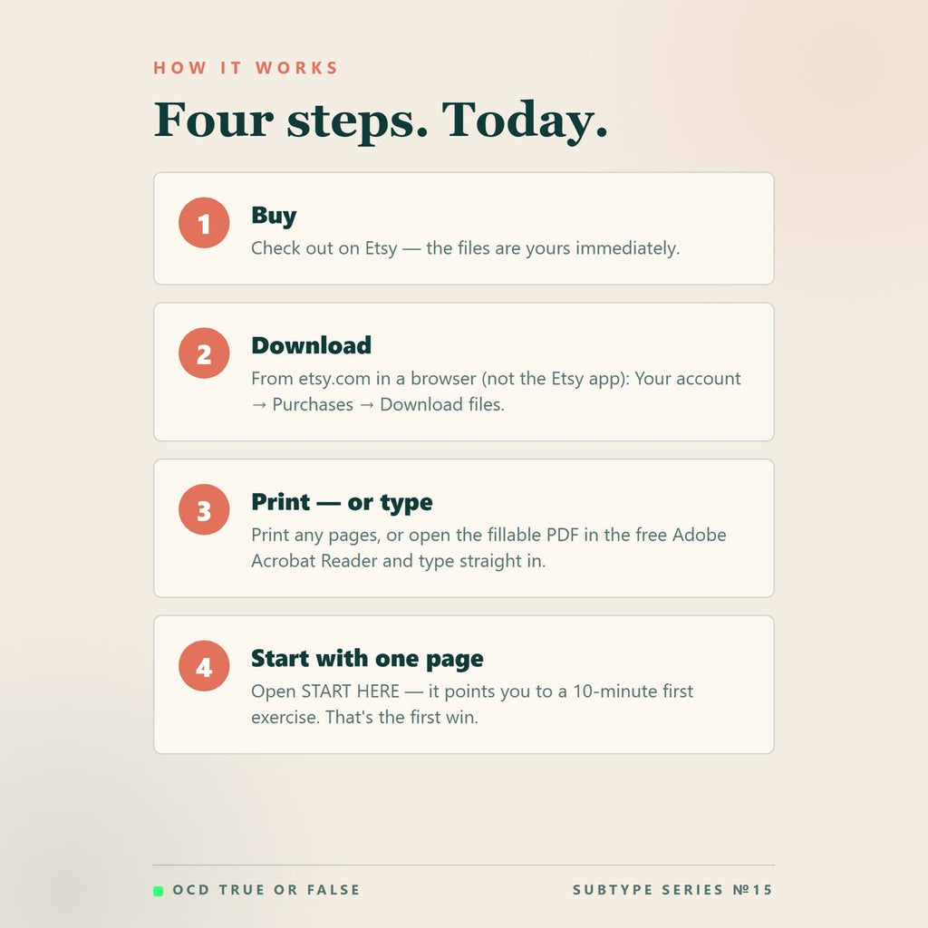 The Responsibility & Hit-and-Run OCD Workbook — how to use it