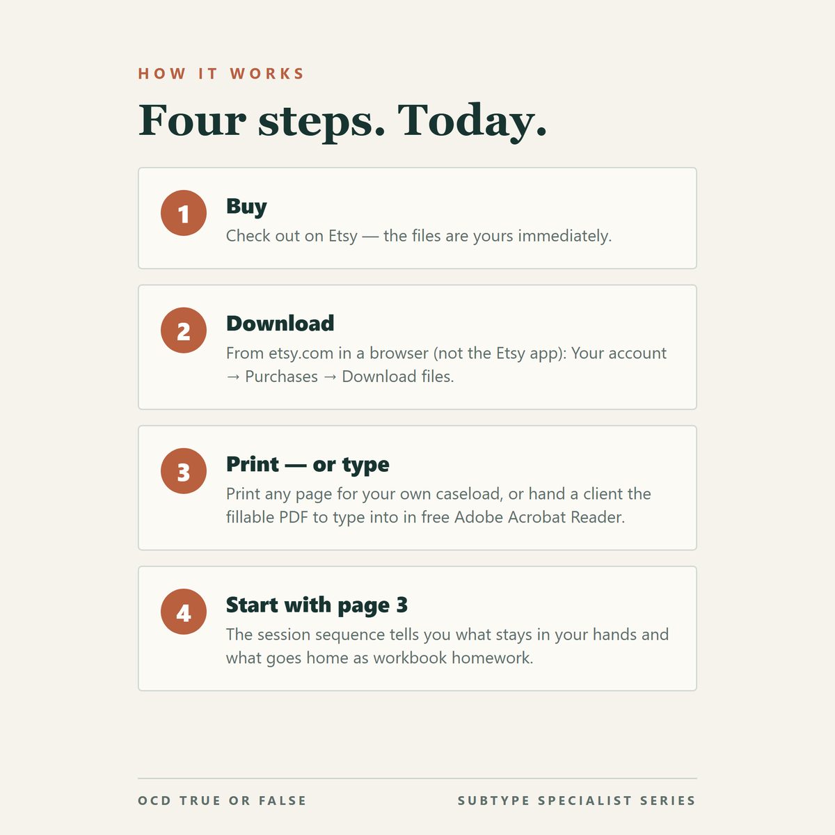 The Harm OCD Practice Pack (for Clinicians) — how to use it