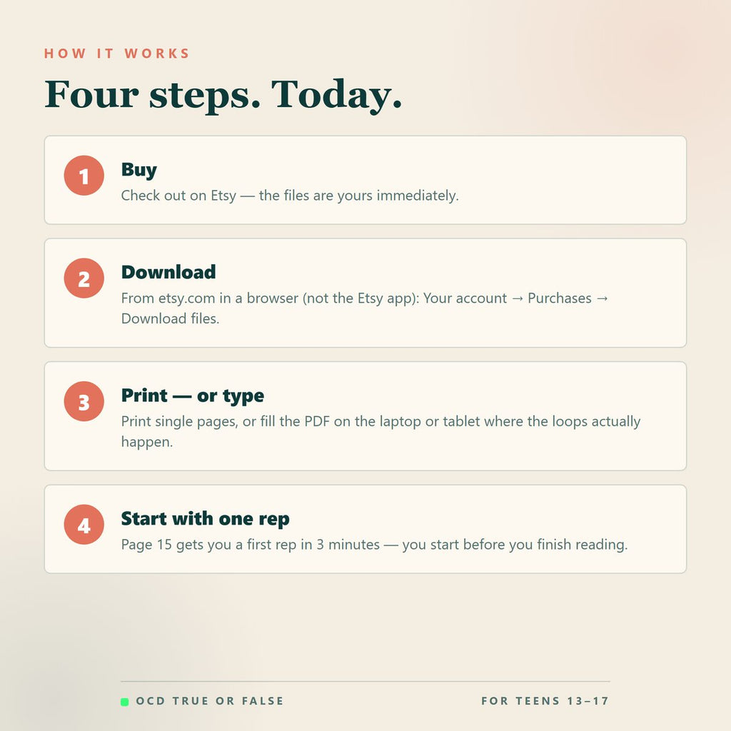 The Teen OCD Workbook — how to use it