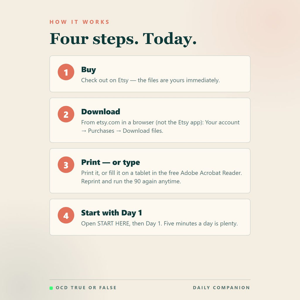 The 90-Day ROCD Journal — how to use it