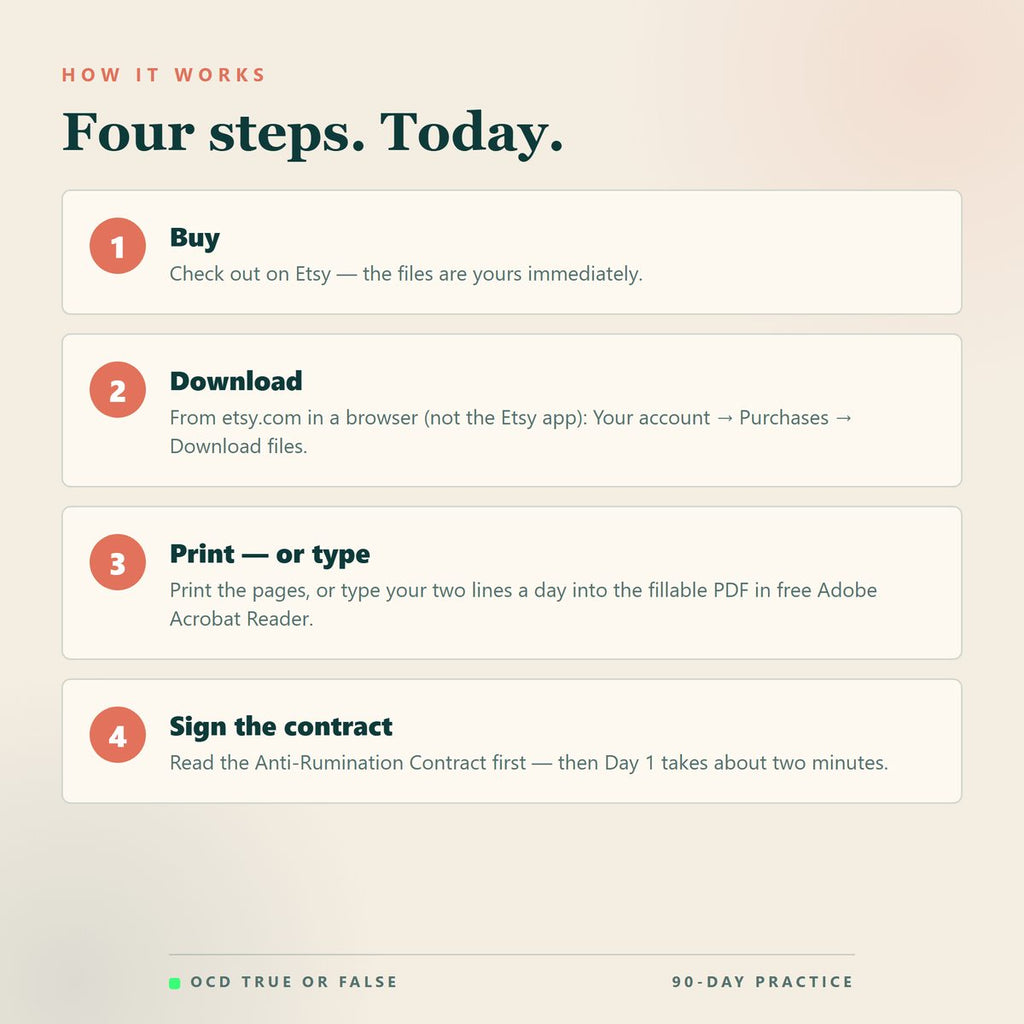 The Intrusive Thoughts Journal — how to use it