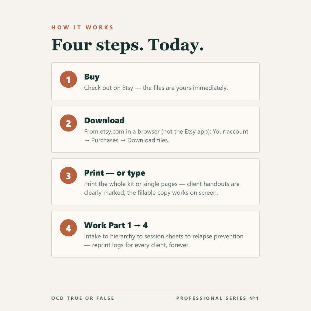 The ERP Session Toolkit (for Therapists) — how to use it