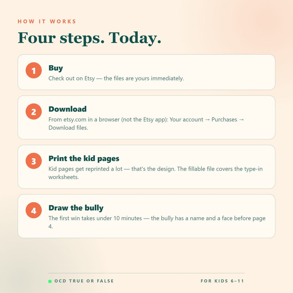 The OCD Workbook for Kids (Ages 6–11) — how to use it