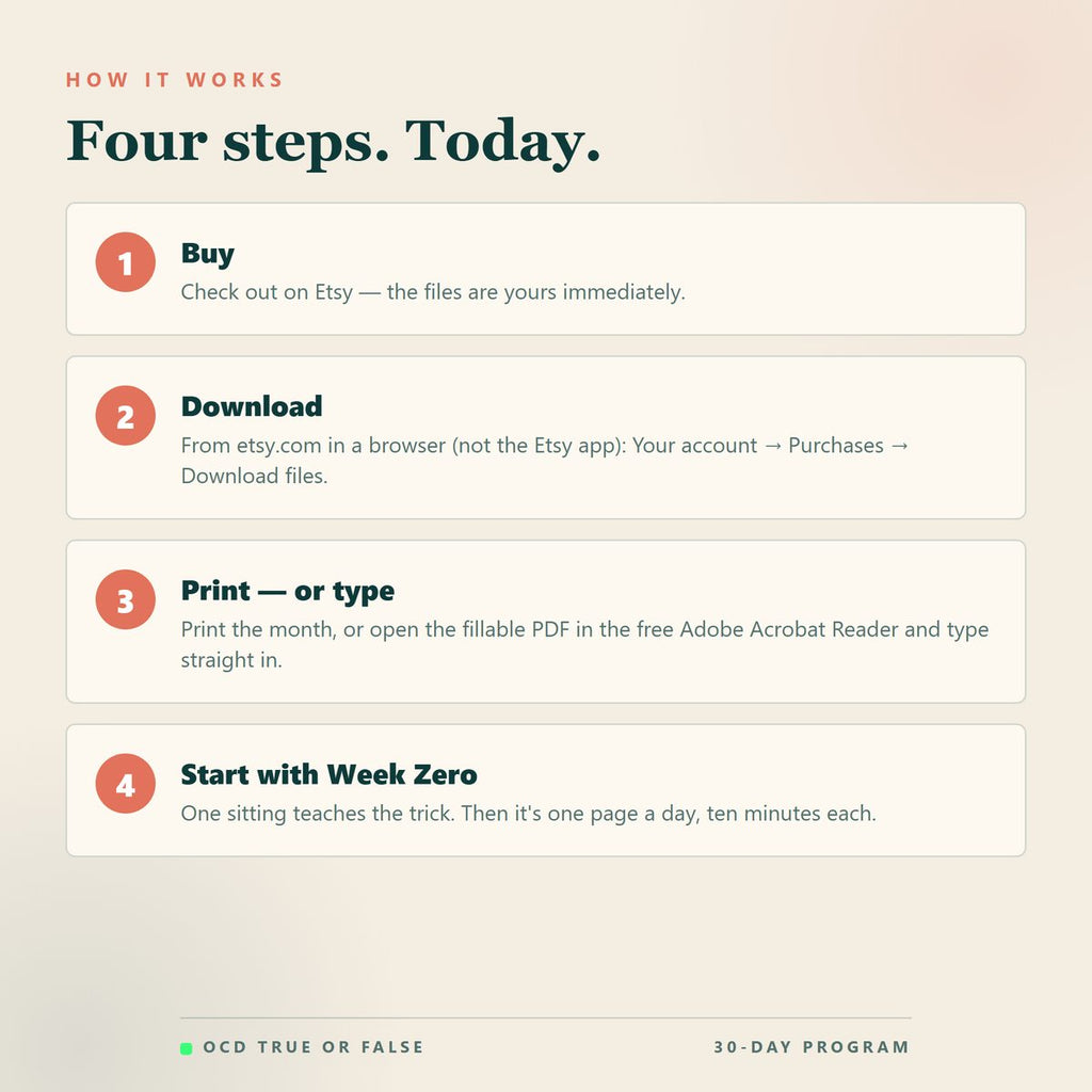 The Overthinking Workbook — how to use it