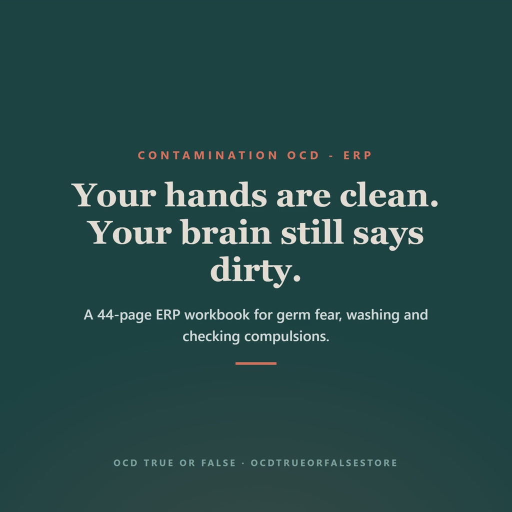 The Contamination OCD Workbook - flip-through preview of the interior pages and worksheets