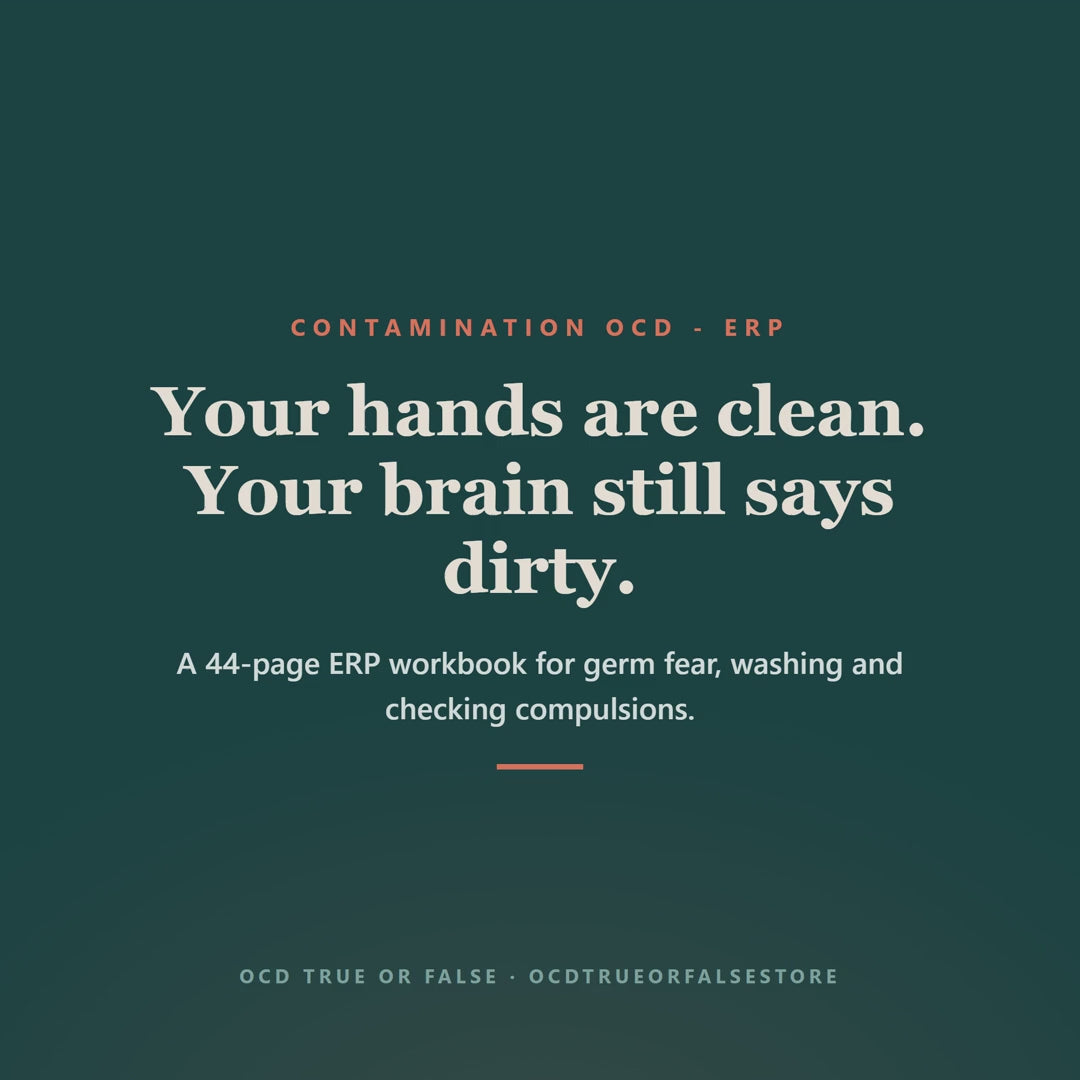 The Contamination OCD Workbook - flip-through preview of the interior pages and worksheets