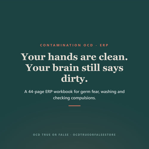 The Contamination OCD Workbook - flip-through preview of the interior pages and worksheets