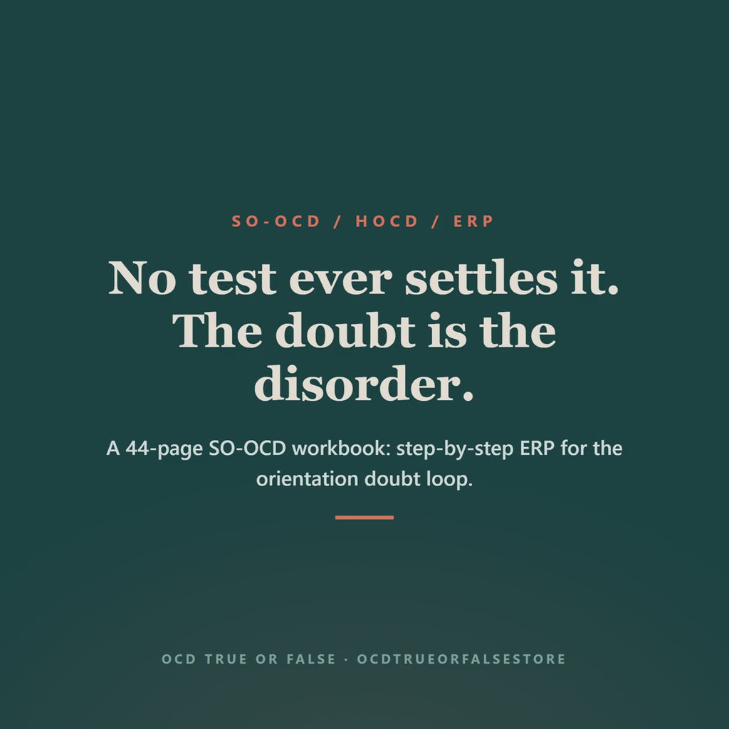 The Sexual-Orientation OCD (SO-OCD) Workbook - flip-through preview of the interior pages and worksheets