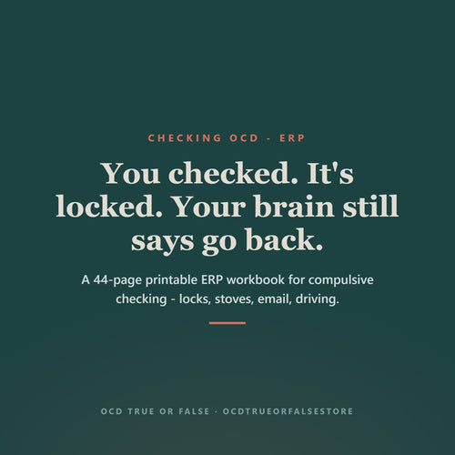 The Checking OCD Workbook - flip-through preview of the interior pages and worksheets
