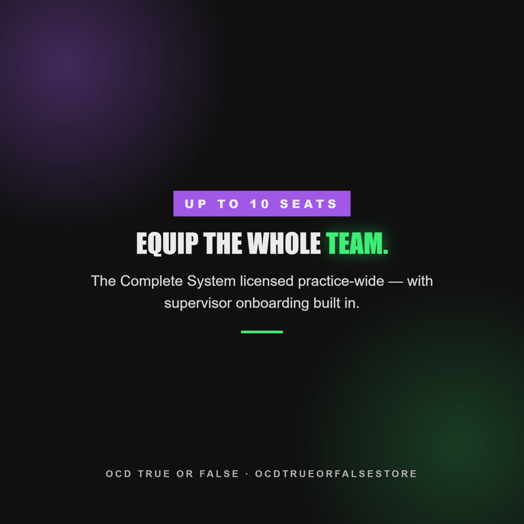The Group-Practice Team License (up to 10 Seats) - flip-through preview of the interior pages and worksheets