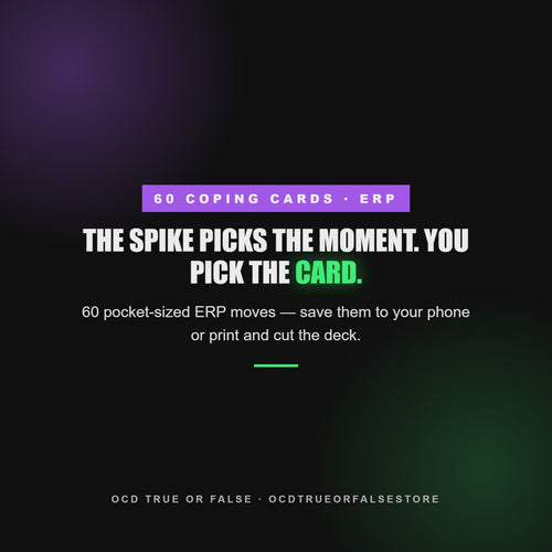 OCD Coping Cards - flip-through preview of the interior pages and worksheets