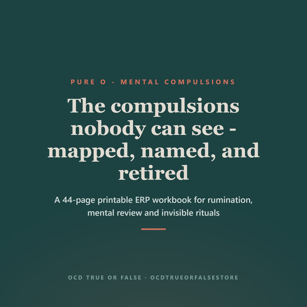 The Pure-O & Rumination Workbook - flip-through preview of the interior pages and worksheets