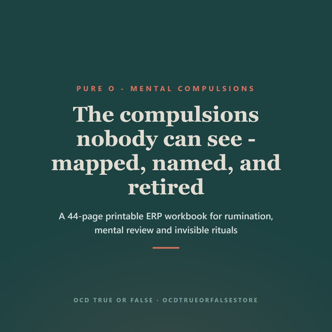 The Pure-O & Rumination Workbook - flip-through preview of the interior pages and worksheets